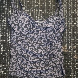 Merona Gray Leopard Print Camisole
